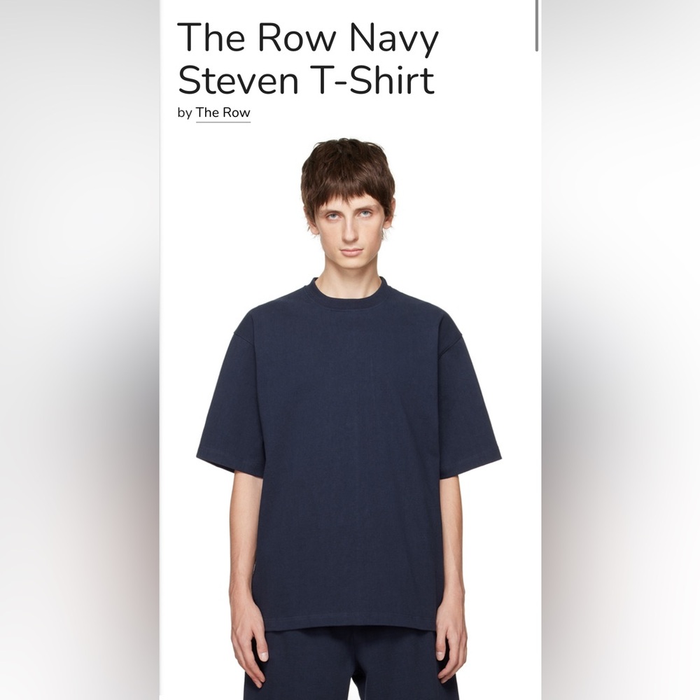 The Row Navy Steven T-Shirt | NWT | Size S